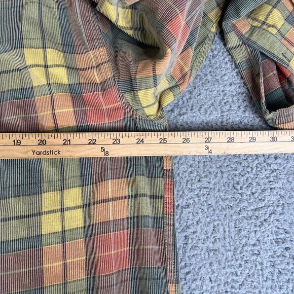 The Territory Ahead Corduroy Shirt Mens XL Red Green Button Down Pocket Cotton - Picture 10 of 10